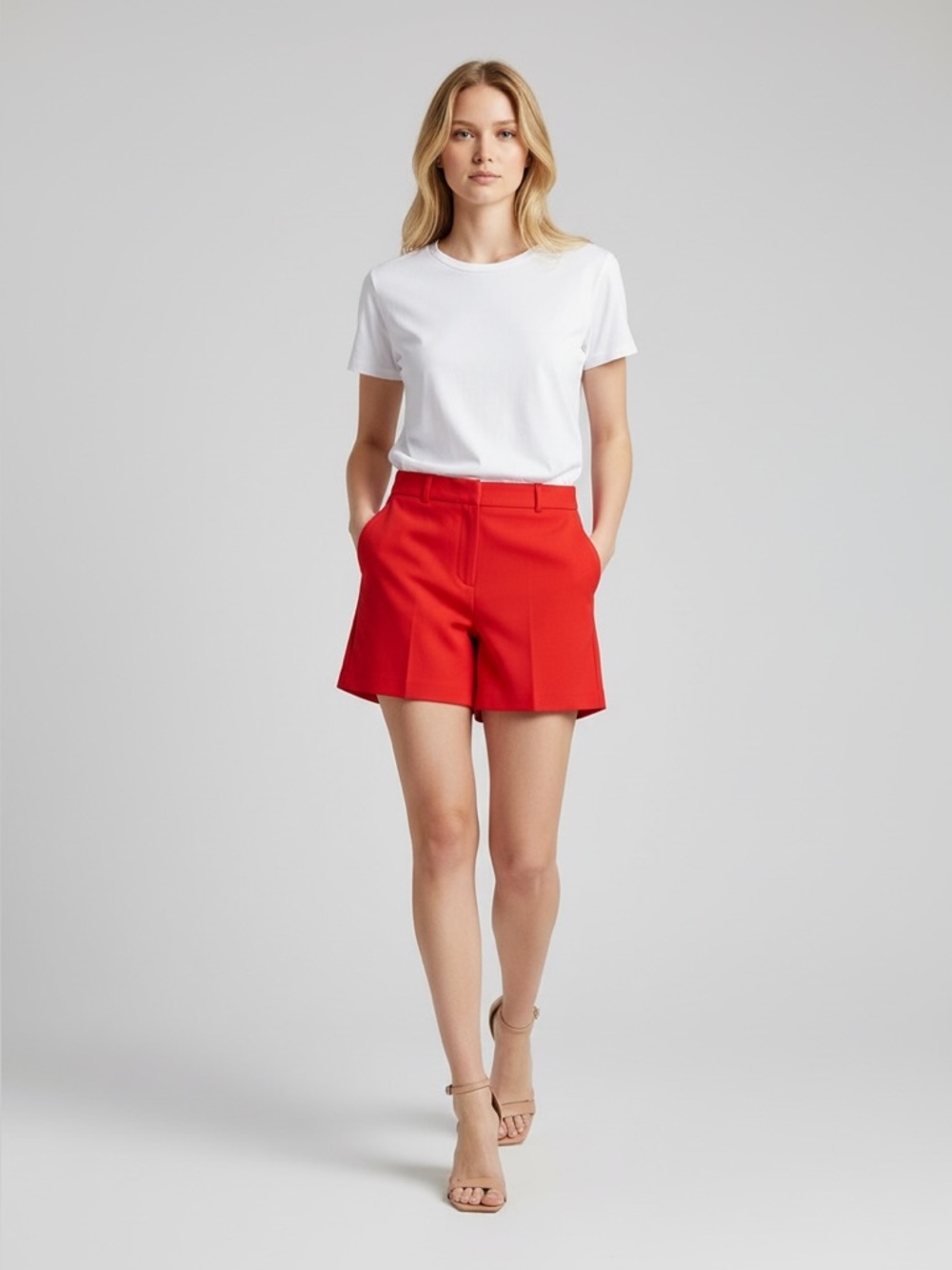 Banana  Republic Tailored City Shorts Stretch Crepe Orange Size 0 NWOT